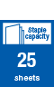 Staple Capacity 25sheets