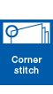 Corner stitch