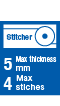 Stitching Capacity 5mm