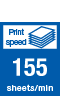 Process Speed 155sheets per minute