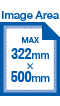 Image Area Max322×500mm