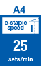 e-staple speed 25sets/min